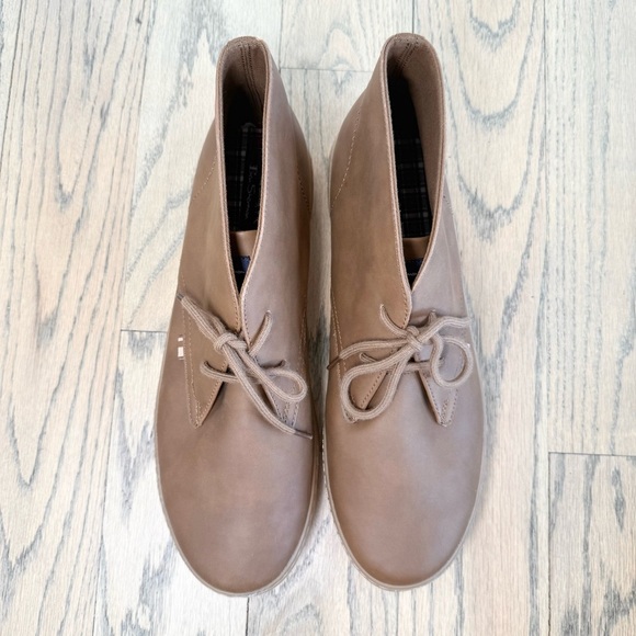 NWT Ben Sherman Men’s Ashford High-Top Sneaker Brown Leather Shoes Size 13 - Picture 4 of 14